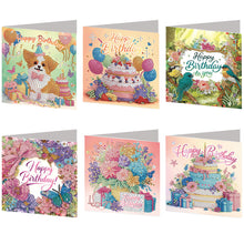 Load image into Gallery viewer, 12Pcs/Set 12Pcs/Set Cross Church-Diamond Greeting Cards