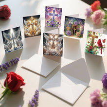 Load image into Gallery viewer, 12Pcs/Set 12Pcs/Set Cross Church-Diamond Greeting Cards