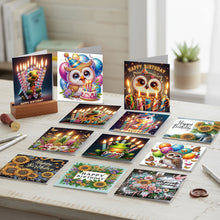 Load image into Gallery viewer, 12Pcs/Set 12Pcs/Set Cross Church-Diamond Greeting Cards