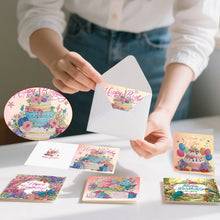 Load image into Gallery viewer, 12Pcs/Set 12Pcs/Set Cross Church-Diamond Greeting Cards
