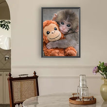 Load image into Gallery viewer, Monkey-Full Round Diamond Painting-30x40cm