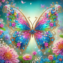 Load image into Gallery viewer, Butterfly-Partial Pearl Painting Kit with Frame-25x25cm