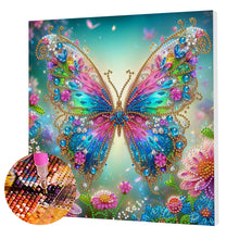 Load image into Gallery viewer, Butterfly-Partial Pearl Painting Kit with Frame-25x25cm