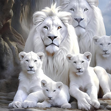 Load image into Gallery viewer, Lion-Full Round Diamond Painting-40x40cm