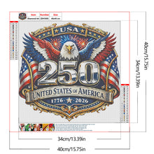Load image into Gallery viewer, Eagle-Full Round Diamond Painting-40x40cm