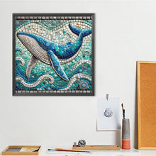 Load image into Gallery viewer, Dolphin-Full Round Diamond Painting-40x40cm