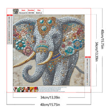 Load image into Gallery viewer, Elephant-Full Round Diamond Painting-40x40cm