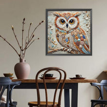 Load image into Gallery viewer, Owl-Full Round Diamond Painting-40x40cm