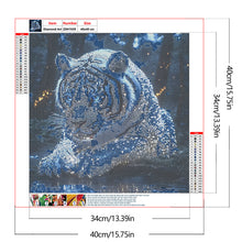 Load image into Gallery viewer, Tiger-Full Round Diamond Painting-40x40cm