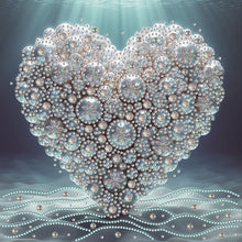 Load image into Gallery viewer, Heart-Partial Special Diamond Painting-30x30cm