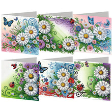 Load image into Gallery viewer, 6Pcs/Set Daisies-Diamond Greeting Cards