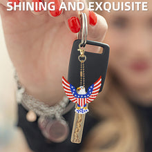 Load image into Gallery viewer, 20Pcs/Set 20Pcs/Set Independence Day Star-Double Side Drill-Diamond Keychain