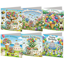 Load image into Gallery viewer, 6Pcs/Set Jm-2-Diamond Greeting Cards