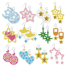 Load image into Gallery viewer, 12 Pairs Cute Cartoon Earrings-DIY Diamond Painting Earrings Kit