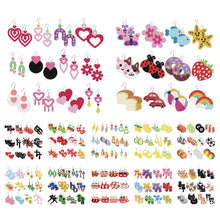 Load image into Gallery viewer, 12 Pairs Cute Cartoon Earrings-DIY Diamond Painting Earrings Kit