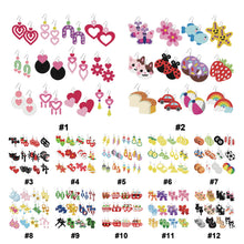 Load image into Gallery viewer, 12 Pairs Cute Cartoon Earrings-DIY Diamond Painting Earrings Kit