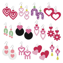Load image into Gallery viewer, 12 Pairs Cute Cartoon Earrings-DIY Diamond Painting Earrings Kit