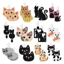 Load image into Gallery viewer, 12 Pairs Cute Cartoon Earrings-DIY Diamond Painting Earrings Kit