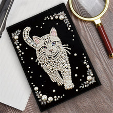 Load image into Gallery viewer, Flowers And Cat-DIY Diamonds Painting Notebook 50 Pages