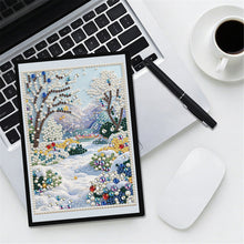 Load image into Gallery viewer, Flowers And Cat-DIY Diamonds Painting Notebook 50 Pages