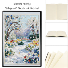Load image into Gallery viewer, Flowers And Cat-DIY Diamonds Painting Notebook 50 Pages