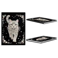 Load image into Gallery viewer, Flowers And Cat-DIY Diamonds Painting Notebook 50 Pages