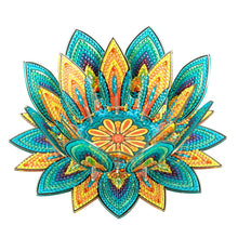 Load image into Gallery viewer, Purple Lotus-A-Diamond Candle Holder-Diamond Desktop Ornament