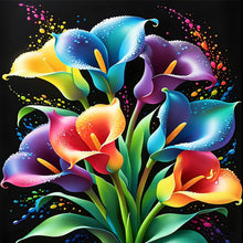 Load image into Gallery viewer, Calla Lily-Full Round Diamond Painting-40x40cm