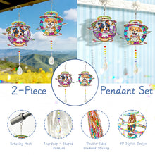 Load image into Gallery viewer, 2Pcs/Set Hummingbirds And Butterflies-SunCatcher Window Hanging Diamond Wind Chimes
