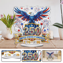 Load image into Gallery viewer, 250Th Anniversary Of The Usa-Single Side Drill-Acrylic Diamond Desktop Ornament