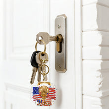 Load image into Gallery viewer, 6Pcs/Set Football World Contest Flag-Double Side Drill-Diamond Keychain