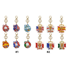 Load image into Gallery viewer, 6Pcs/Set Football World Contest Flag-Double Side Drill-Diamond Keychain