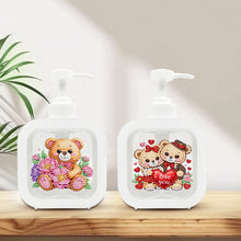 Load image into Gallery viewer, 2Pcs/Set Bear-Diamond Candle Holder-Diamond Desktop Ornament