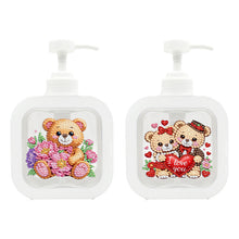Load image into Gallery viewer, 2Pcs/Set Bear-Diamond Candle Holder-Diamond Desktop Ornament