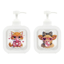 Load image into Gallery viewer, 2Pcs/Set Bear-Diamond Candle Holder-Diamond Desktop Ornament