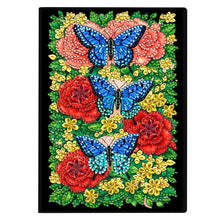 Load image into Gallery viewer, Butterflies And Roses-DIY Diamonds Painting Notebook 50 Pages