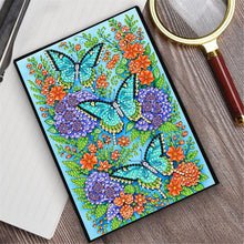 Load image into Gallery viewer, Butterflies And Roses-DIY Diamonds Painting Notebook 50 Pages