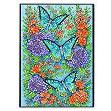 Load image into Gallery viewer, Butterflies And Roses-DIY Diamonds Painting Notebook 50 Pages