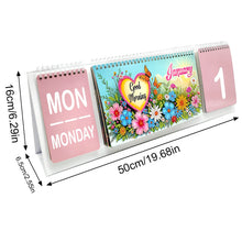 Load image into Gallery viewer, Flower-Diamond Paper Flip Calendar