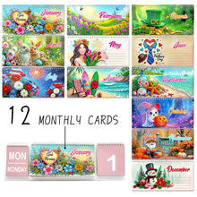 Load image into Gallery viewer, Flower-Diamond Paper Flip Calendar