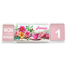 Load image into Gallery viewer, Flower-Diamond Paper Flip Calendar