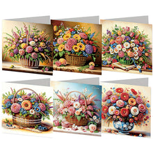 Load image into Gallery viewer, 6Pcs/Set Bouquet-Diamond Greeting Cards