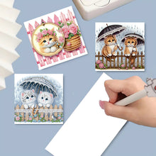 Load image into Gallery viewer, 6Pcs/Set Bouquet-Diamond Greeting Cards