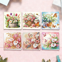Load image into Gallery viewer, 6Pcs/Set Bouquet-Diamond Greeting Cards
