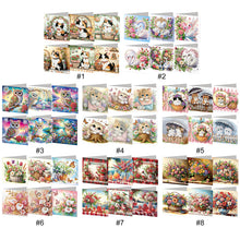 Load image into Gallery viewer, 6Pcs/Set Bouquet-Diamond Greeting Cards