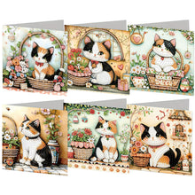 Load image into Gallery viewer, 6Pcs/Set Bouquet-Diamond Greeting Cards