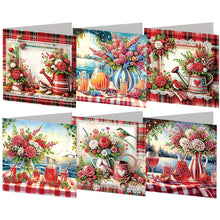 Load image into Gallery viewer, 6Pcs/Set Bouquet-Diamond Greeting Cards