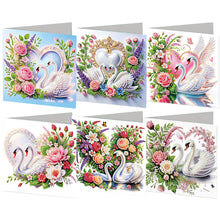 Load image into Gallery viewer, 6Pcs/Set Bouquet-Diamond Greeting Cards