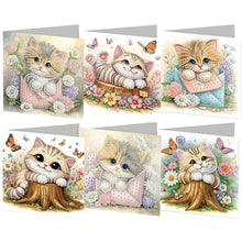 Load image into Gallery viewer, 6Pcs/Set Bouquet-Diamond Greeting Cards