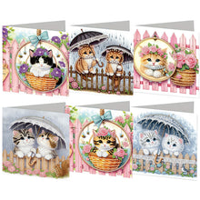 Load image into Gallery viewer, 6Pcs/Set Bouquet-Diamond Greeting Cards